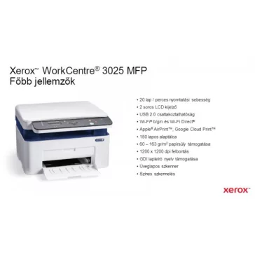 Xerox WorkCentre 3025 MFP sima tetős