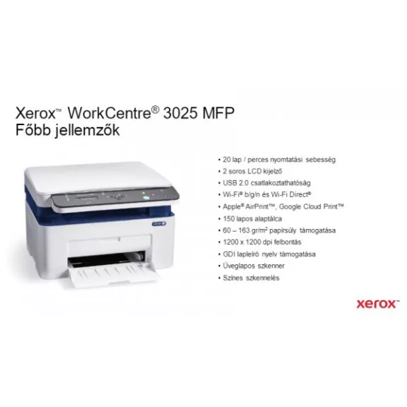 Xerox WorkCentre 3025 MFP sima tetős