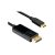 BLACKBIRD Kábel USB Type-C male to HDMI male (DP ALT MODE) 4k 60Hz 2m, Fekete