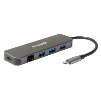 D-LINK USB-C HUB 3xUSB + 1xUSB-C +1xLAN, DUB-2334