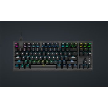   CORSAIR Vezetékes Billentyűzet Gaming, K60 PRO TKL RGB, Optical-Mechanical, Alumínium keret, US, fekete