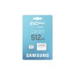 SAMSUNG Memóriakártya, EVO Plus microSDXC kártya, 512GB, UHS-1, U3, V30, A2, + SD Adapter, R160/W