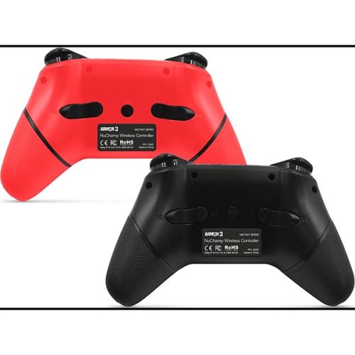 ARMOR3 NUCHAMP Nintendo Switch Kiegészítő Vezeték nélküli kontroller, Fekete & Piros (2-PACK)
