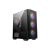 MSI Ház Micro ATX FORGE M100A, 4xA-RGB ventilátor, Tápegység nélkül, üvegfalú, fekete