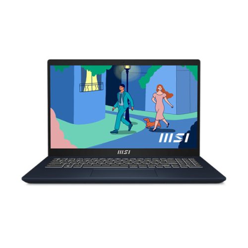 MSI Business NB Modern 15 B7M-455, 15.6" FHD, Ryzen 5 7430U, 16GB, 512GB M.2, INT, NOOS, Fekete
