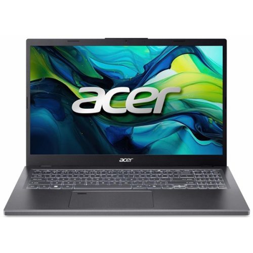 ACER Aspire A15-61M-R5S9, 15.6" FHD, AMD Ryzen 7 8840HS, 16GB, 1TB SSD, UMA, DOS, acélszürke