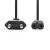 Nedis CEGL11040BK30 táp kábel IEC-320-C7, 2 x 0.75 mm, hossz 3m