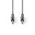 Nedis COTH23000GY15 félprofi audio kábel, 2 x 6,35mm mono jack dugó, hossz 1.5m, rugalmas