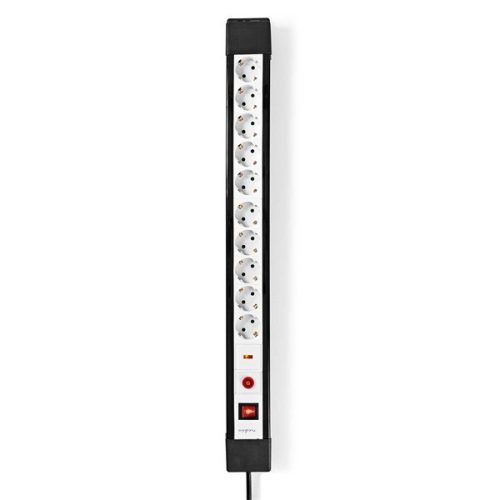 Nedis ESC103SPF1PRO 10 aljzatos elosztó túlfeszűltségvédelemmel, H05VV-F 3G1.5mm2 , 3680 W, 16A, hossz 3m