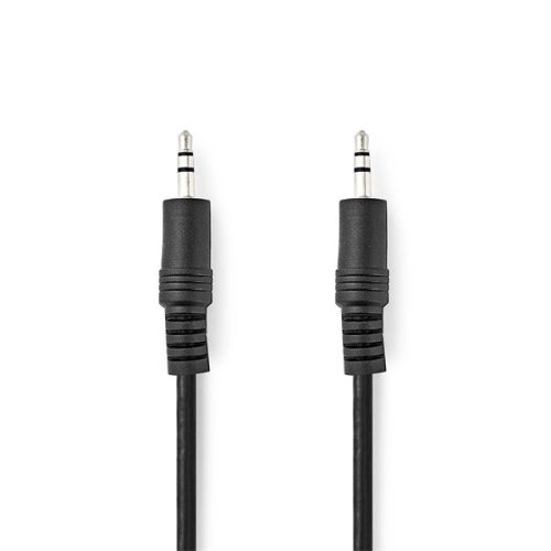 Nedis CAGL22000BK20 sztereo audio kábel, 3,5 mm jack dugó - 3,5 mm jack dugó, 2m