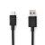 Nedis CCGL61600BK10 USB kábel, USB 3.2 Gen 1, USB-A dugó - USB-C dugó, 15 W | 5 Gbps, 1 m
