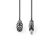 Nedis COTH15120GY15 félprofi audio kábel, 6,35mm mono jack dugó - 3p XLR aljzat, hossz 1,5m, rugalmas