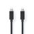 Nedis CCGL64020BK10 USB C - USB C (USB-C) kábel, USB 3.2 Gen 2, 100W, hossz 1m