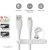 Nedis CCGB60800WT15 flexibilis USB A - USB C (USB-C) kábel, USB2.0, 15W, hossz 1,5m, fehér rugalmas szilikon