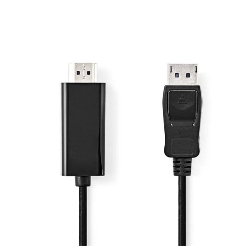 Nedis CCGL37100BK20 Displayport dugó - HDMI dugó kábel 1080p, 2m