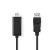 Nedis CCGL37100BK20 Displayport dugó - HDMI dugó kábel 1080p, 2m