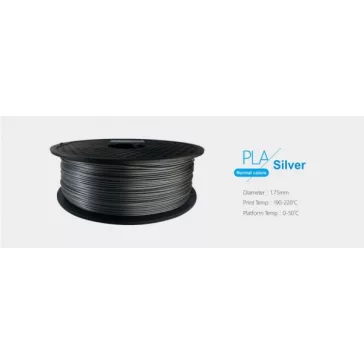 3D FILAMENT 1,75mm PLA Ezüst /1kg-os tekercs/