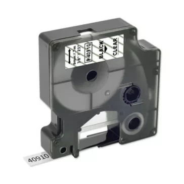   Utángyártott DYMO D1 40910 9mm x 7m átlátszó-fekete #S0720670