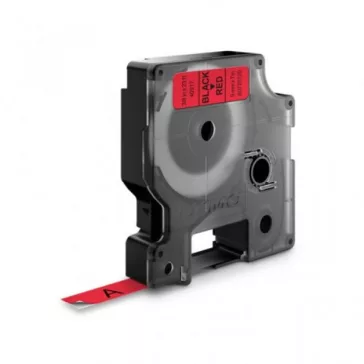   Utángyártott DYMO D1 40917 9mm x 7m piros-fekete #S0720720 /FU/