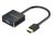 Vention HDMI -> VGA, 0,15m, (+ Micro USB/F & Audio Port, fekete), konverter