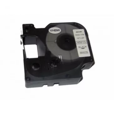   Utángyártott DYMO D1 kazetta 12mm x 7 m fehér-fekete 45013 #S0720530