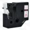 Utángyártott DYMO D1 45805 19mm x 7m fehér-piros #S0720850