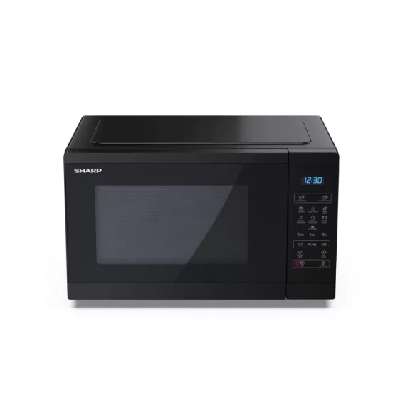 SHARP YC-MS252AE-B 25L, digitális mikrohullámú sütő, fekete