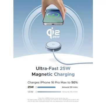 UGREEN 25W mágneses vezeték nélküli töltő W753