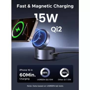 UGREEN 3 in 1 mágneses vezeték nélküli töltő EU W712