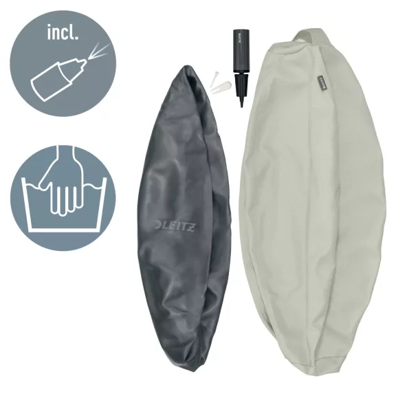 Leitz Active ülőlabda nehezékkel 55cm, világosszürke