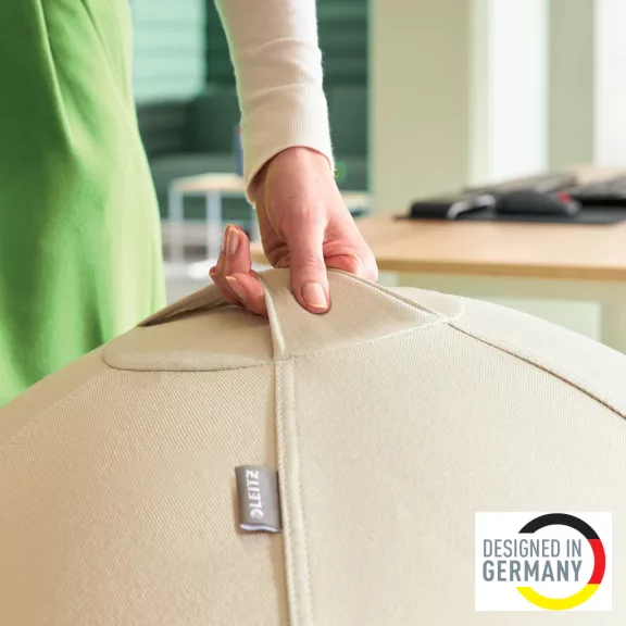 Leitz Active ülőlabda nehezékkel 75cm, világosszürke