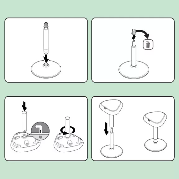 Leitz Ergo Active billenő állószék komfort ülőfelülettel