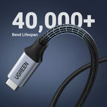   UGREEN USB-C apa - anya Gen2 5A fonott kábel 0.5 m fekete US372