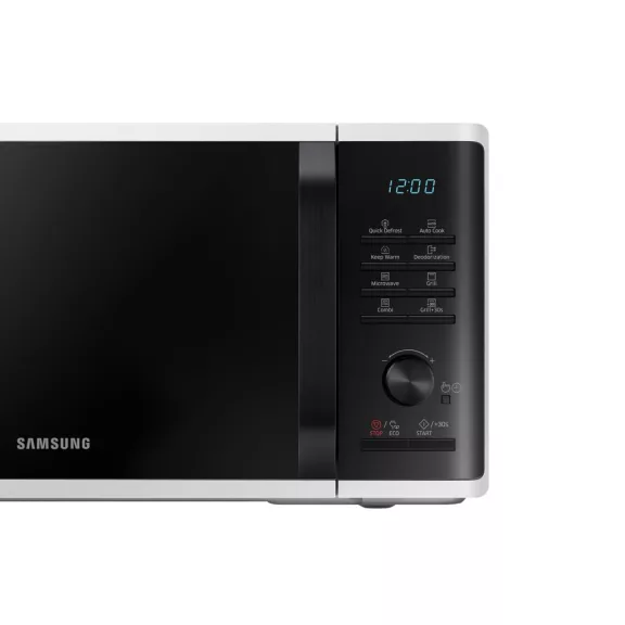 Samsung MG23K3515AW/EO Szabadonálló grill mikrohullámú sütő Browning Plus funkcióval 23 L, fehér
