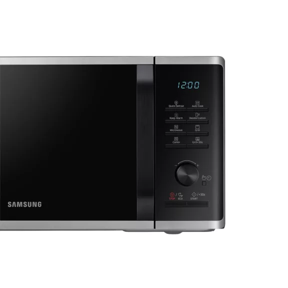Samsung MG23K3515AS/EO Szabadonálló grill mikrohullámú sütő Browning Plus funkcióval 23 L, ezüst