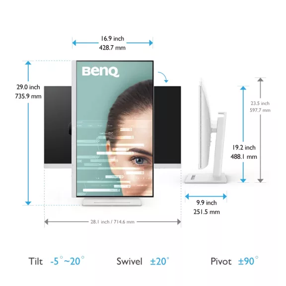 BENQ 32"" GW3290QT IPS 16:9 5ms monitor