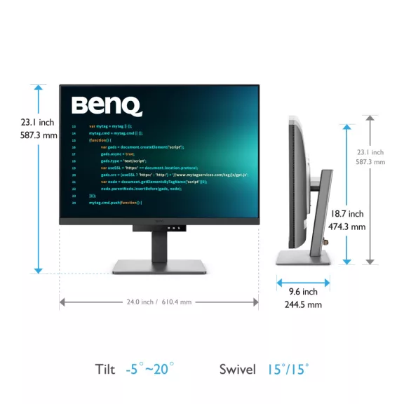 BENQ 28" RD280U Programozói monitor