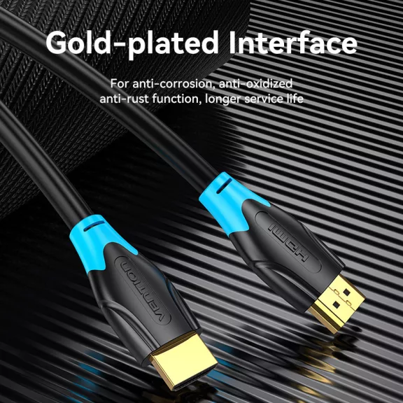 Vention HDMI 1.4, (fekete), 15m, kábel