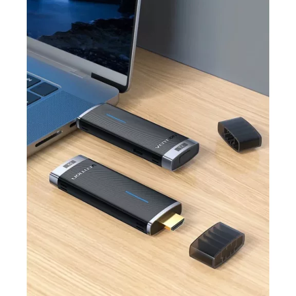 Vention HDMI (Wifi transzmitter és receiver, fullHD, 5GHz, 40méter, USB-C tápellátás) , adapter