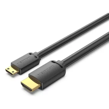   Vention mini HDMI/M -> HDMI/M (4K,HD, fekete), 1,5m, kábel