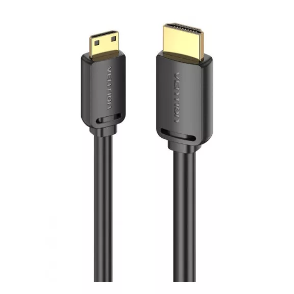 Vention mini HDMI/M -> HDMI/M (4K,HD, fekete), 2m, kábel
