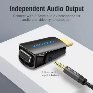 Vention HDMI/M -> VGA (3.5mm audioval), konverter