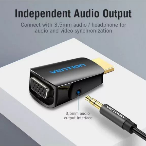 Vention HDMI/M -> VGA (3.5mm audioval), konverter