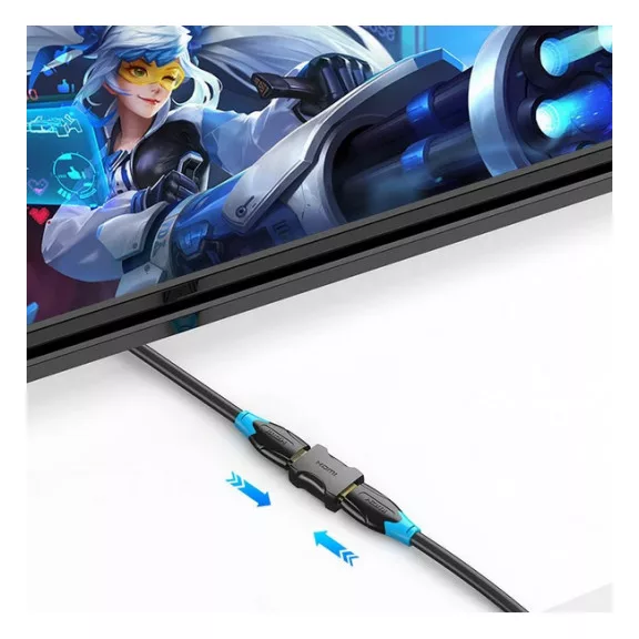 Vention HDMI/F -> HDMI/F (4K,toldó,fekete), adapter