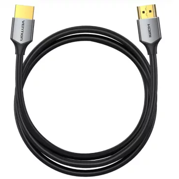   Vention HDMI/M -> HDMI/M,  (ultravékony,szürke alu), 2m, kábel