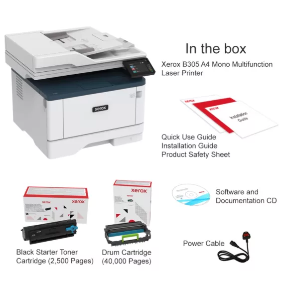 Xerox B305DNW ADF mono MFP