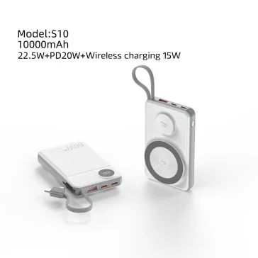   Choetech B695 10000mAh (Mobil,Watch,fehér-szürke), PowerBank