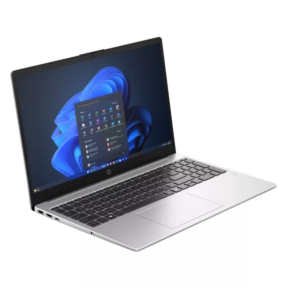 HP 250R G10, 15.6" FHD AG UWVA  300Nits, Intel Core 5 120U 10C, 16GB, 512GB PCIe SSD, IntelR Graphics, Silver Aluminium, DOS, háttérvilágításos billentyűzet,ujjlenyomat olvasó, 3 év gar