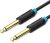 Vention 6.5mm jack/M -> 6.5mm jack/M, (audio,fekete), 10m, kábel