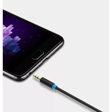   Vention 6.5mm jack/M -> 3.5mm jack/M, (audio,fekete), 1,5m, kábel